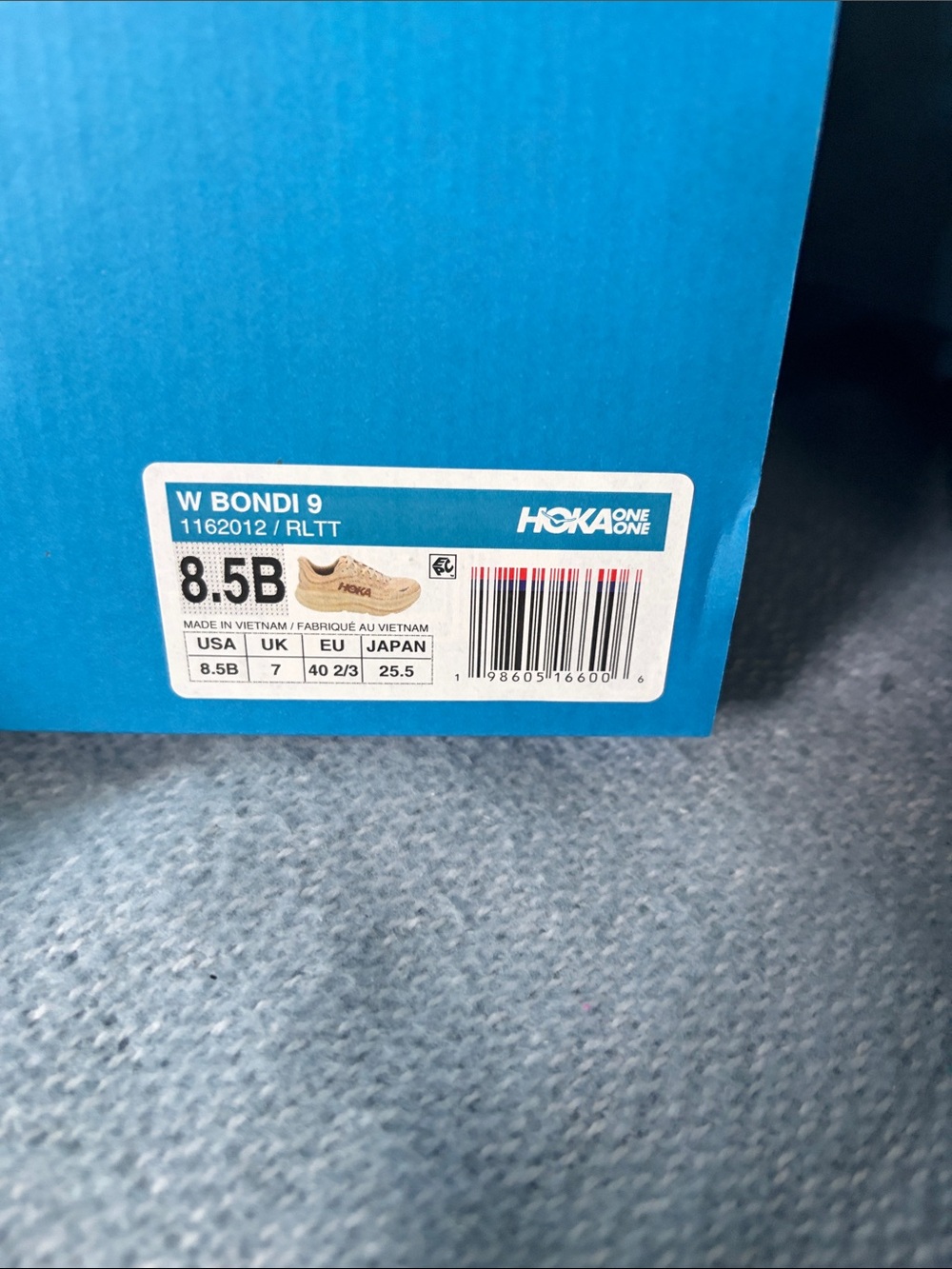 Hoka Women’s Bondi Running Shoes — Pale Pink Cream - Picture 2 of 4